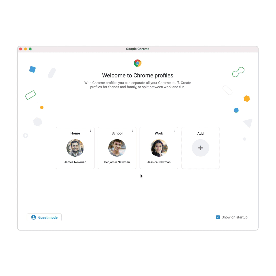 Google Chrome user profiles