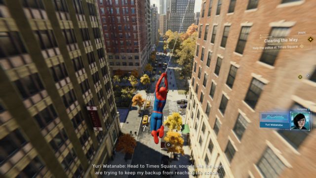 Swinging between buildings is one of <em>Marvel's Spider-Man'</em>s biggest delights.
